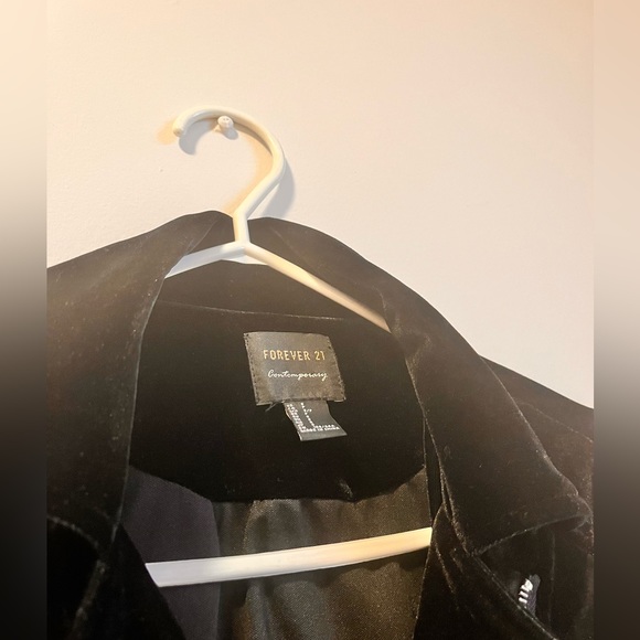 Black faux suede stretchy jacket - Picture 3 of 3